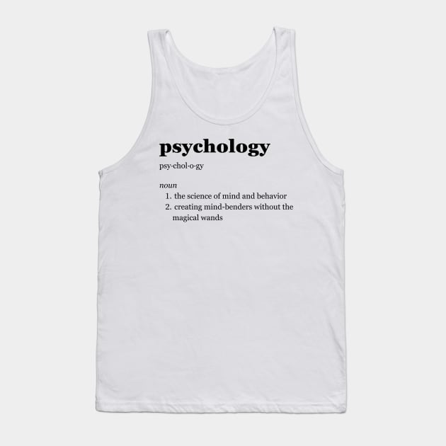 Psychology Tank Top by imperfectdesin